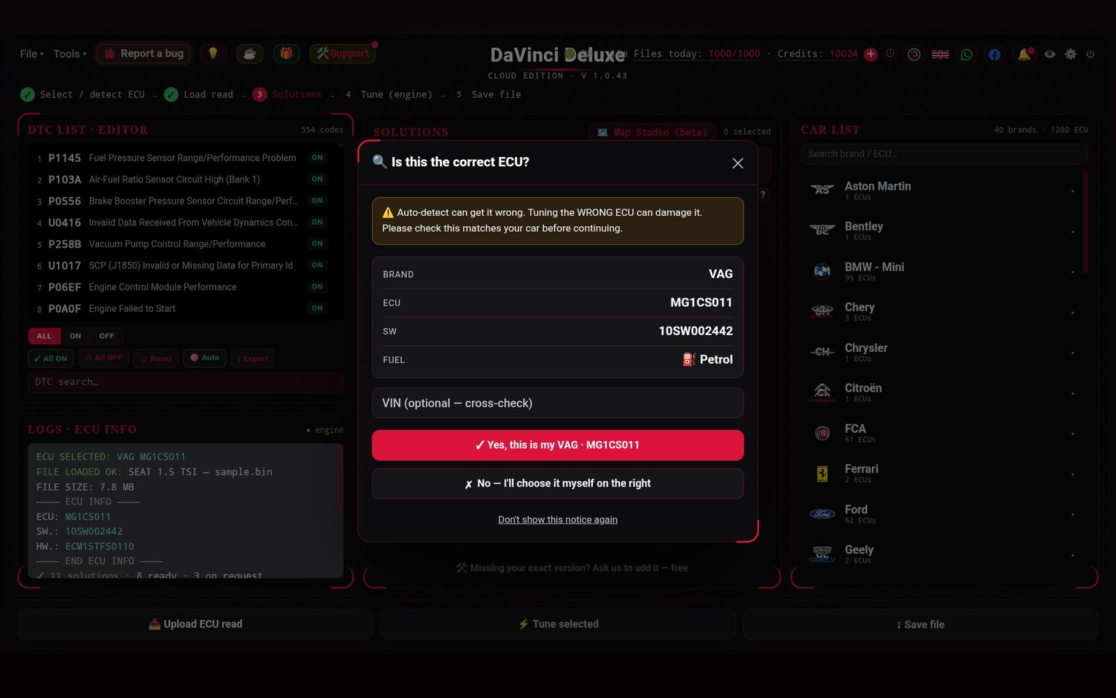 DaVinci Deluxe on Android 7