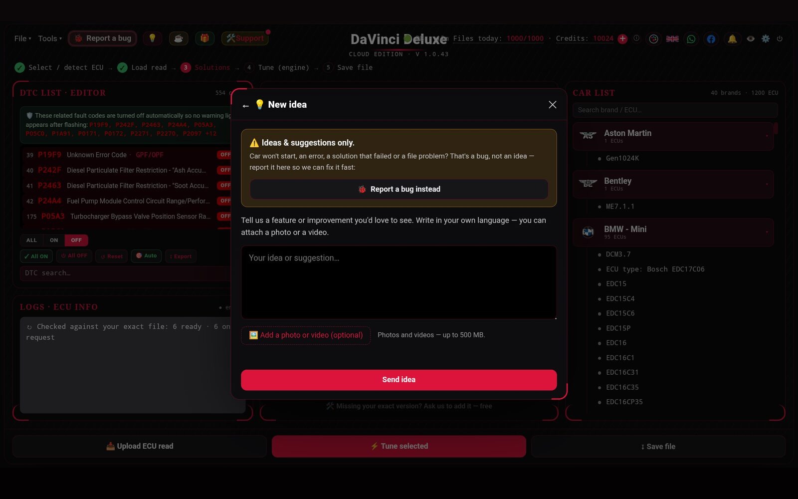 DaVinci Deluxe on Android 15
