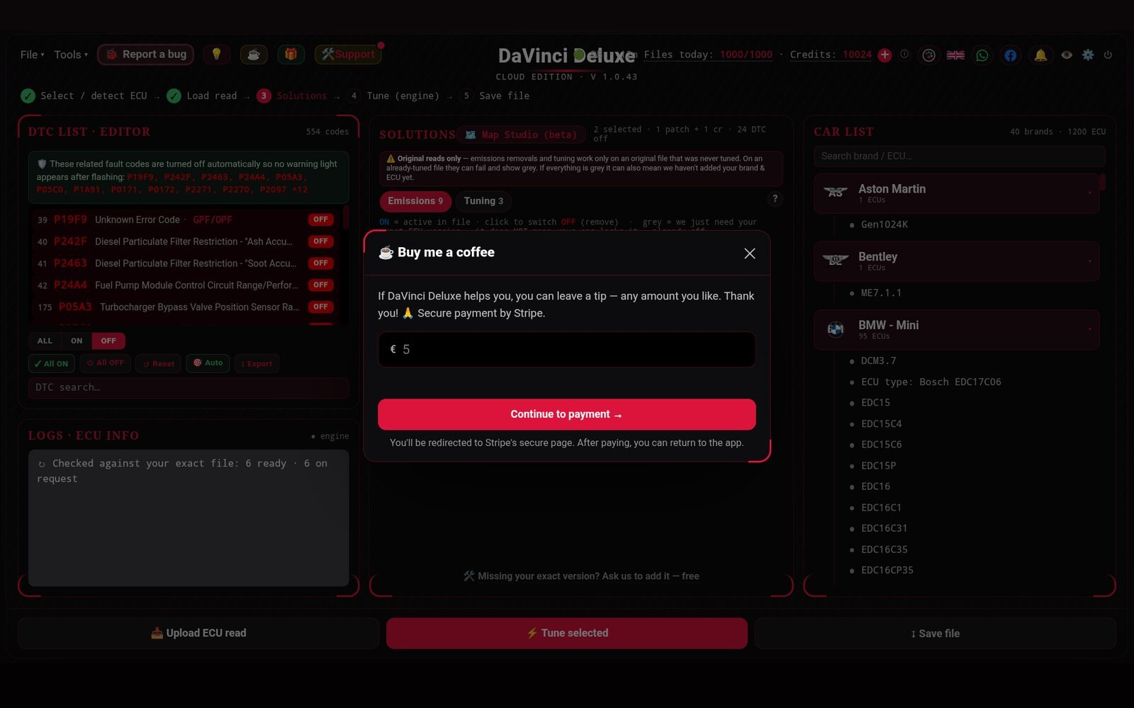 DaVinci Deluxe on Android 16