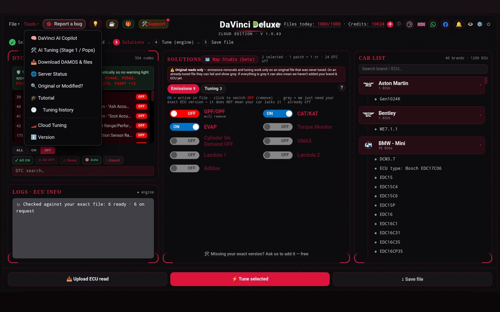 DaVinci Deluxe on Android 21
